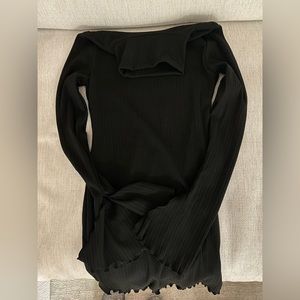 Beautiful turtle neck sexy black dress